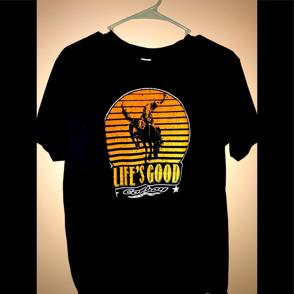 Cowboy Gear, Large, Black T-Shirt